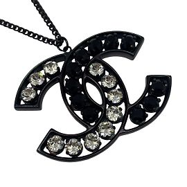 Collar de strass Chanel Negro Otro