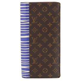 Louis Vuitton-Louis Vuitton Monogram LV Patchwork Portefeuille Brazza Bi-fold Long Wallet-Brown,Multiple colors,Monogram