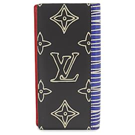 Louis Vuitton-Louis Vuitton Monogram LV Patchwork Portefeuille Brazza Bi-fold Long Wallet-Brown,Multiple colors,Monogram