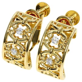 Céline-Celine Diamond Earrings in 18K Yellow Gold-Other