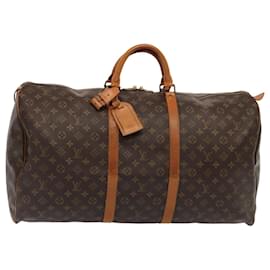 Louis Vuitton-LOUIS VUITTON Monogram Keepall 60 Boston Bag M41422 LV Auth 84255-Monogram