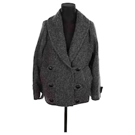SéZane-Wool coat-Dark grey