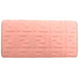 Fendi-Fendi Bi-fold Wallet in Pink Beige-Beige