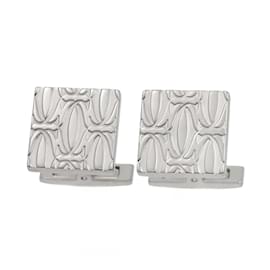 Cartier-Abotoaduras Cartier Feliz Aniversário em Prata 925-Prata