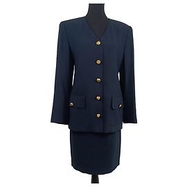 Valentino Garavani Elegant vintage blue Valentino suit Blue