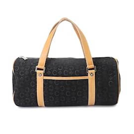 Céline-Celine C Macadam Handbag in Suede-Brown,Black