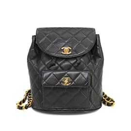 Chanel-Chanel Matelasse Chain Backpack-Black