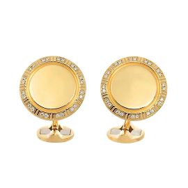 Abotoaduras de ouro amarelo 18K com diamantes Piaget Outro