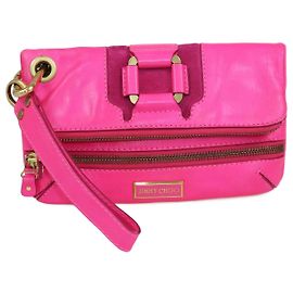 Clutch pieghevole Mave rosa neon Jimmy Choo Rosa