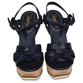 Saint Laurent-SAINT LAURENT Sandals T.EU  Leather-Blue
