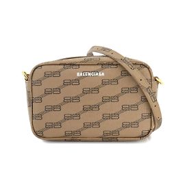 Borsa a tracolla piccola con monogramma BB di Balenciaga Marrone