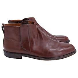 Salvatore Ferragamo-Ferragamo Ankle Boots in Brown Leather-Brown