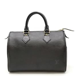 Louis Vuitton-Louis Vuitton Epi Speedy 25 Handbag-Black