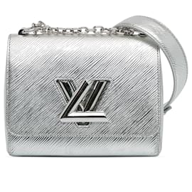 Louis Vuitton-Louis Vuitton Silver Epi Twist PM-Silvery