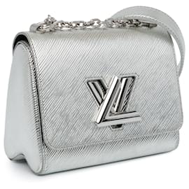Louis Vuitton-Louis Vuitton Silver Epi Twist PM-Silvery