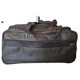 Sacoche Calvin Klein Marron Polyuréthane Marron