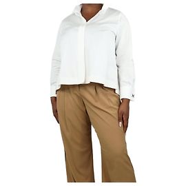 Carolina Herrera Camicia di cotone bianca con gemelli - taglia L Bianco
