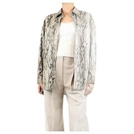 Msgm Snake-print shirt - size UK 8 Other
