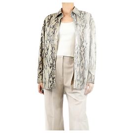 Msgm Chemise imprimée serpent - taille UK 8 Autre