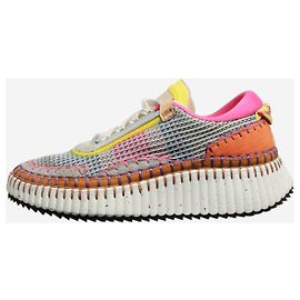 Chloé Baskets en tissu Chloe Multi Nama - taille EU 39 (UK 6) Multicolore
