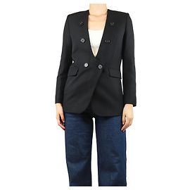 Victoria Beckham Black double-breasted jacket - size UK 10 Black