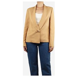 Chloé Brown double-breasted blazer - size UK 8 Beige