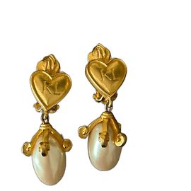 Karl Lagerfeld Orecchini D'oro Bianco sporco