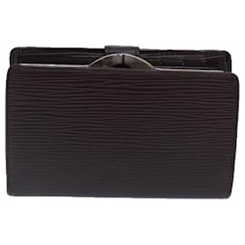 Louis Vuitton-LOUIS VUITTON Epi Porte Monnaie Billets Viennois Mocha M6324D LV Auth bs16925-Brown