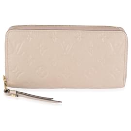Louis Vuitton-Louis Vuitton Turtledove Monogram Empreinte Zippy Wallet-Grey