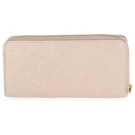Louis Vuitton-Louis Vuitton Turtledove Monogram Empreinte Zippy Wallet-Grey