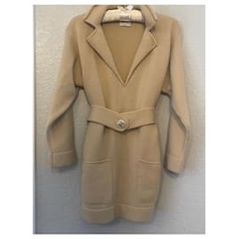Chanel-Chanel 100% Cashmere Tunic Sweater-Beige