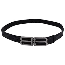 Balenciaga-Cinto de lona revestida BB Monogram da Balenciaga em poliamida preta-Preto