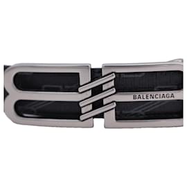 Balenciaga-Cinto de lona revestida BB Monogram da Balenciaga em poliamida preta-Preto