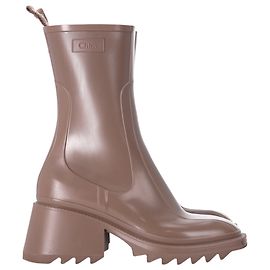 Botas de chuva Chloé Betty em borracha bege Bege