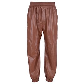 Nanushka Hose mit elastischem Bund aus braunem Polyester Braun