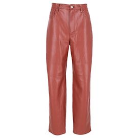 Nanushka gerade Hosen aus braunem Polyester Braun