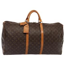 Louis Vuitton-LOUIS VUITTON Monogram Keepall 60 Boston Bag M41422 LV Auth 87415-Monogram