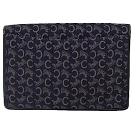 Céline-CELINE C saluki Clutch Bag Navy Auth bs16838-Navy blue