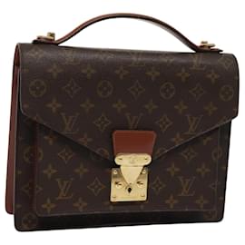 Louis Vuitton-LOUIS VUITTON Monogram Monceau 28 Hand Bag 2way M51185 LV Auth 86778-Monogram