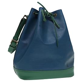 Louis Vuitton-LOUIS VUITTON Epi Noe Shoulder Bag Bicolor color Green Blue M44044 LV Auth 87511-Blue,Green