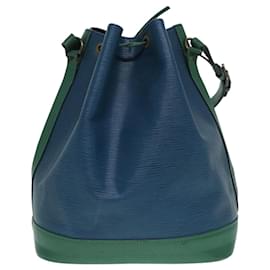 Louis Vuitton-LOUIS VUITTON Epi Noe Shoulder Bag Bicolor color Green Blue M44044 LV Auth 87511-Blue,Green