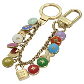 Louis Vuitton-LOUIS VUITTON Monogram Porte Cles Chainne Pastilles Charm M66172 LV Auth 86957-Golden