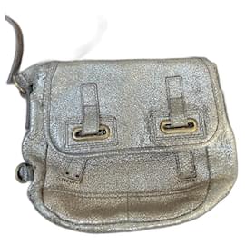 sac bandoulière Yves saint Laurent vintage Doré