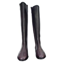 Chanel Camelia Boots Lambskin Dark Red Dark red