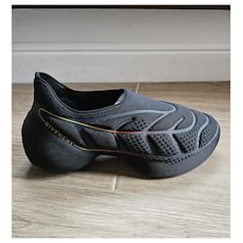 Givenchy-TK-360 Meshed Slip-On Sneakers-Black