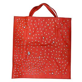 Céline BOLSA TOTE DE COURO VERMELHO CELINE POPPY 181003 Vermelho