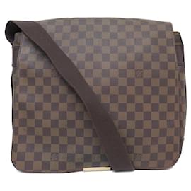 Louis Vuitton-LOUIS VUITTON BASTILLE N45258 DAMIER EBENE CANVAS MESSENGER BAG-Brown