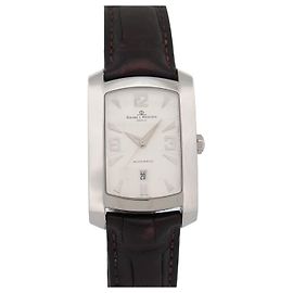 RELÓGIO BAUME & MERCIER HAMPTON 65308 EM AÇO AUTOMÁTICO + CAIXA Prata
