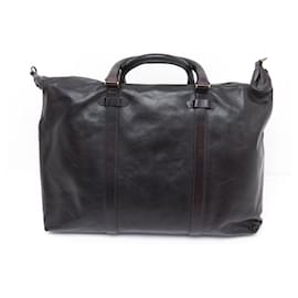 Montblanc-NINE MONTBLANC HERITAGE DUFFLE BAG 116815 TRAVEL HAND BAG-Brown