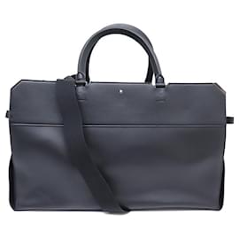 Montblanc-NINE MONTBLANC URBAN SPIRIT DUFFLE BAG 114664 TRAVEL HANDBAG-Black